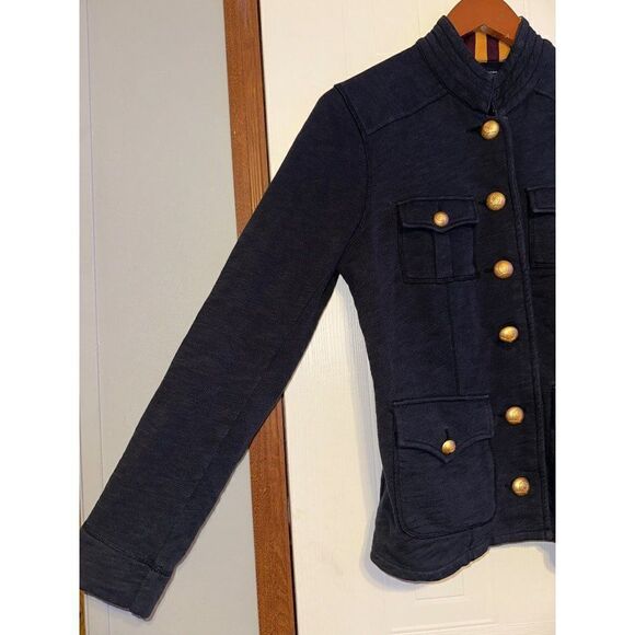 Tommy Hilfiger Navy & Gold Military Cut Jacket Size Medium - Picture 8 of 16